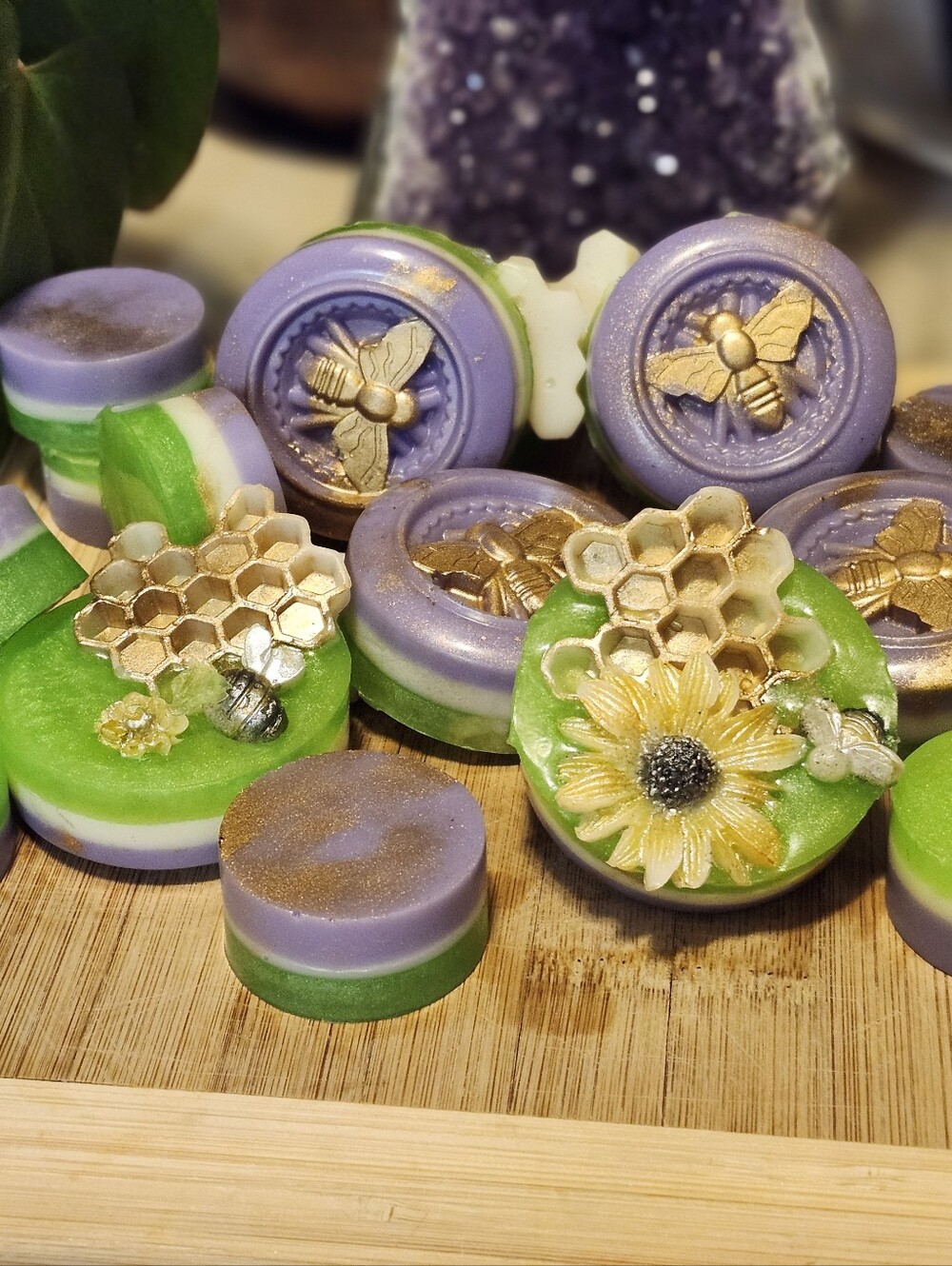 🪻🍯Handmade "Lavandin & Chamomile Honey Fields" Greek Goats Milk Soap With Aloe